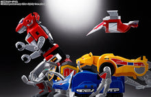 Load image into Gallery viewer, Kyoryu Sentai Zyuranger Bandai Soul of Chogokin GX-72 Megazord &amp; GX-78 Dragonzord (Mighty Morphin Power Rangers)(JP)-sugoitoys-10