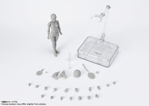 Bandai S.H.Figuarts Body-chan -Sports- Edition DX Set (Gray Color Ver.)(JP)-sugoitoys-1