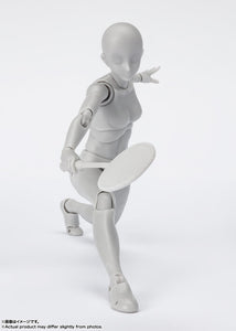 Bandai S.H.Figuarts Body-chan -Sports- Edition DX Set (Gray Color Ver.)(JP)-sugoitoys-6