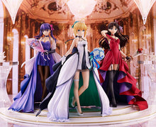 Load image into Gallery viewer, Fate/stay night ~15th Celebration Project~ Good Smile Company Saber, Rin Tohsaka and Sakura Matou ~15th Celebration Dress Ver.~ Premium Box - Sugoi Toys