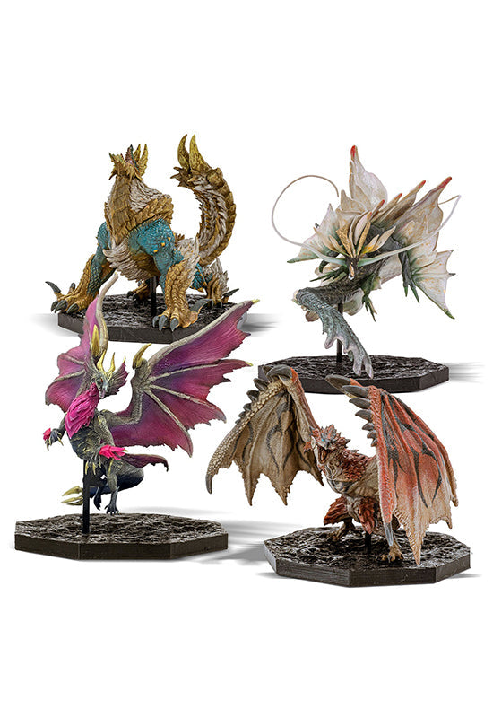 Monster Hunter CAPCOM CFigure Builder Cube 4 Set Box (Rathalos / Zinogre / Malzeno / Amatsu)-sugoitoys-0