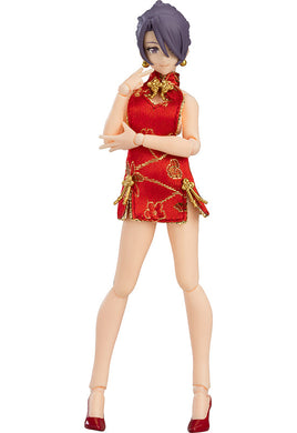 569 figma Styles figma Female Body (Mika) with Mini Skirt Chinese Dress Outfit-sugoitoys-0