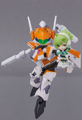 Macross Delta Bandai TINY SESSION VF-31E Siegfried (Chuck Mustang Custom) with Reina Prowler(JP)-sugoitoys-0