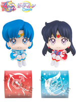 Load image into Gallery viewer, Sailor Moon Cosmos the movie MEGAHOUSE Look up Eternal Sailor Mercury＆Eternal Sailor Mars 【with gift】-sugoitoys-0